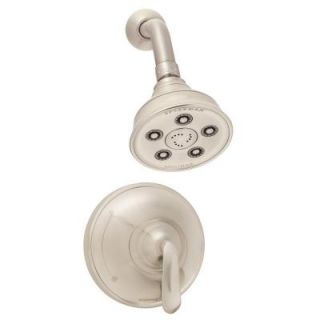 Speakman Caspian Single Handle 3 Spray Pressure Balance Valve and Trim in Shower Faucet Combination in Brushed Nickel SM 7010 P BN