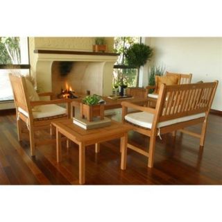 Milano Eucalyptus Patio Seating 5 Piece Set