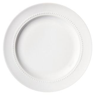 Threshold Round Beaded Salad Plate Set of 4   White
