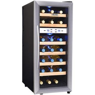 NewAir AW 211ED 21 Bottle Thermoelectric Wine Refrigerator, Stainless Steel and Black
