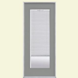 Masonite 32 in. x 80 in. Mini Blind Painted Steel Prehung Front Door with No Brickmold 36317