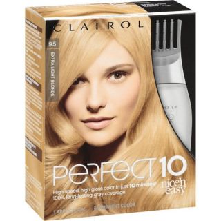 Clairol Perfect 10 Hair Color, 9.5 Extra Light Blonde