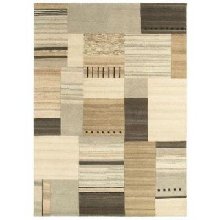 LR Resources Kasteli Beige 5 ft. x 7 ft. 9 in. Hand Knotted Luxurious Indoor Area Rug LR03826 NABE58