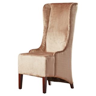 House of Hampton Tenbury Wells Faux Silk Velvet Wing Chair