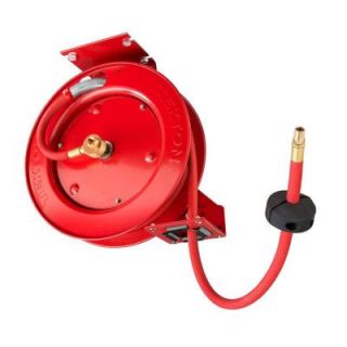 TEKTON Retractable Air Hose Reel with 3/8 in. ID by 25 ft. Rubber Air Hose (300 PSI) 4677
