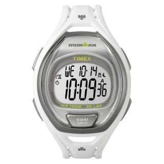 Timex Ironman® Sleek 50 Lap Digital Watch   White