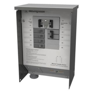 Westinghouse 50 Amp Manual Transfer Switch WHMTS50