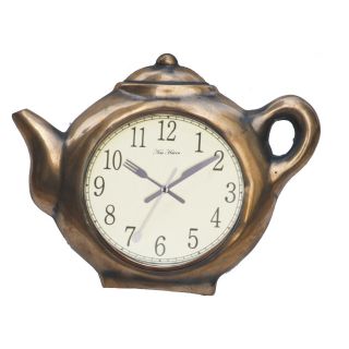 Bronze Tea Pot Wall Clock