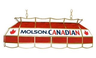 Molson Canadian Stained Glass 40 Inch Pool Table Light