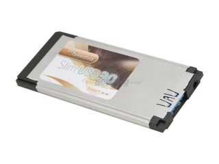 SYBA SD EXP20070 USB 3.0 Type II Slim Flush Mount ExpressCard/34mm for Laptop PC