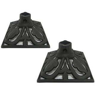 Tiki Metal Torch Stand, Set of 2, Black