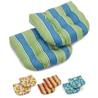 Blazing Needles Colorful Patterned All weather U shaped Outdoor Chair