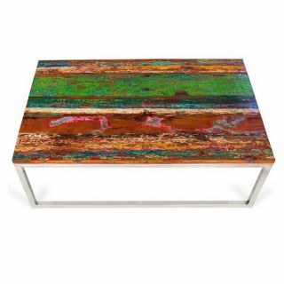 Rising Tide Wood Coffee Table by EcoChic Lifestyles