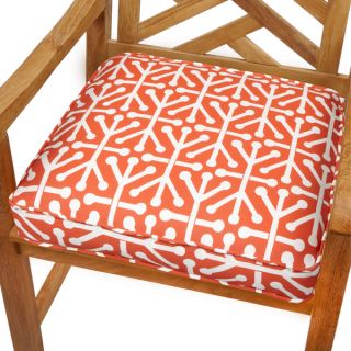 Dossett Orange 19 inch Indoor/ Outdoor Corded Chair Cushion