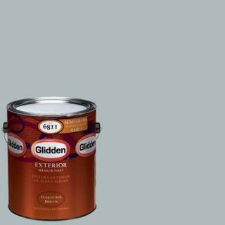 Glidden Premium 1 gal. #HDGCN41D Soft Feather Grey Semi Gloss Latex Exterior Paint HDGCN41DPX 01S
