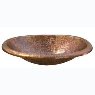 Barclay Products Under Mounted Bathroom Sink in Hammered Antique Copper 6842 AC