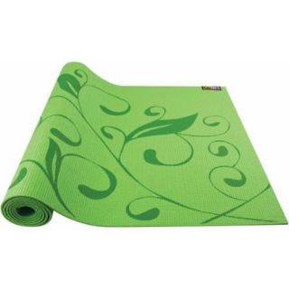 GoFit Printed Yoga Mat, Green