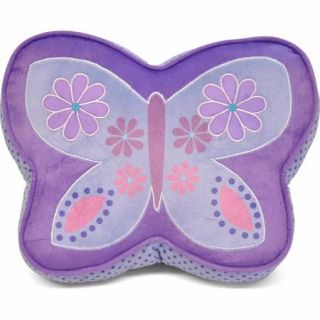 Mainstays Kids Butterfly Decorative Pillow, Purple