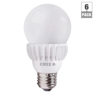 Cree 75W Equivalent Soft White (2700K) A19 Dimmable LED Light Bulbs (6 Pack) BA19 11027OMF 12DE26 1U100