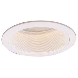 Commercial Electric 6 in. R40 White Recessed Baffle Trim (6 Pack) CAT636WH/WH 6PK