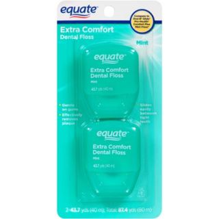 Equate Extra Comfort Mint Dental Floss, (Pack of 2)