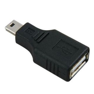 Insten USB 2.0 Type A to Mini USB 5 Pin Type B Female / Male Adapter