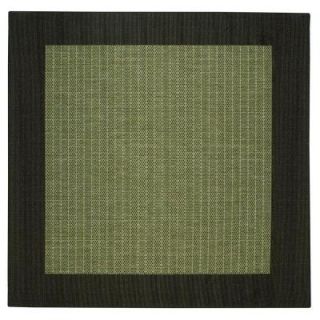 Home Decorators Collection Checkered Field Green and Black 8 ft. 6 in. Square Area Rug 2881565620