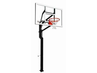 Signature All American Basketball Hoop w Internal Adjustment (Glass Backboard w HD Flex Rim)