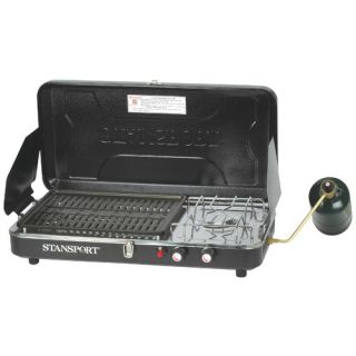 Stansport Combo Piezo Igniter Propane Stove and Grill