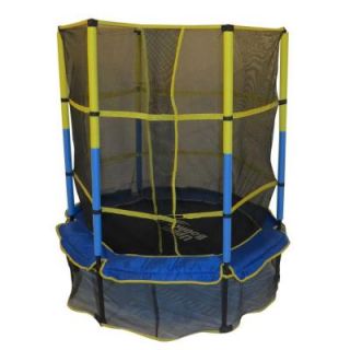 Upper Bounce 55 in. Kid Friendly Trampoline and Enclosure Set Equipped with Easy Assemble Feature UBSF01 55