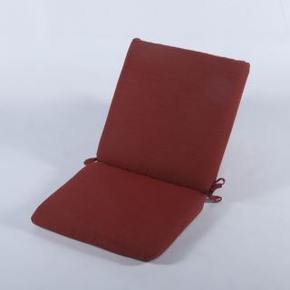 Casual Cushion Dupione Henna Standard Patio Chair Cushion