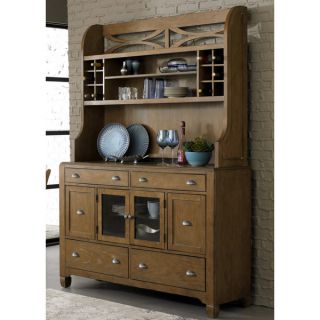 Town and Country Transitional Buffet and Hutch