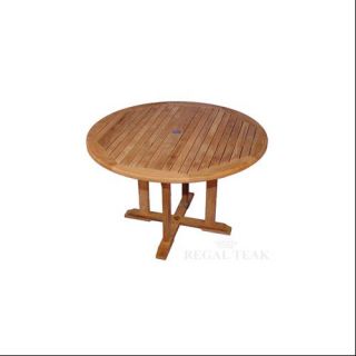 60" Natural Teak Round Outdoor Patio Dining Wooden Table