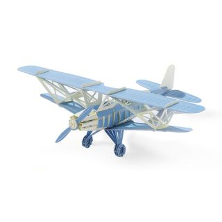 Papero Blue Bi plane Assemblage Model Kit