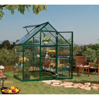 Palram Harmony Greenhouse — 6ft.W x 4ft.L x 6ft.6 1/2in.H, Green, Model# HG5304G