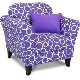 Totally Tween Chair   Freehand Thistle with Perfectly Plum Accents   Kids Upholstered Chairs
