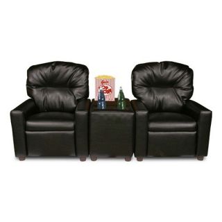 Dozy Dotes Theater Seating Leather Kid's Recliner Chair