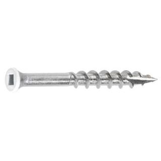 FastenMaster TrimTop 1 5/8 in. Stainless Steel White Trim Screw (350 per Pack) FMTT158 350WH