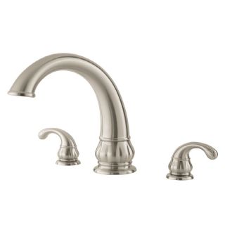 Pfister Treviso Brushed Nickel 2 Handle Fixed Deck Mount Tub Faucet