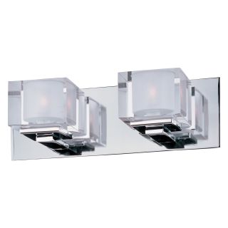 Maxim 10002CLPC Cubic Bath Vanity   14.5W in. Polished Chrome   Bathroom Vanity Lights