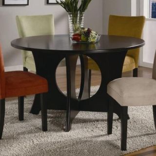 Coaster Castana Round Dining Table with Crossing Pedestal Base