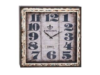 BENZARA 54472 Intentionally Aged Metal Wall Clock