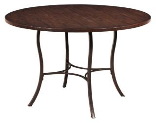 Hillsdale Cameron Round Wood and Metal Dining Table   Dining Tables