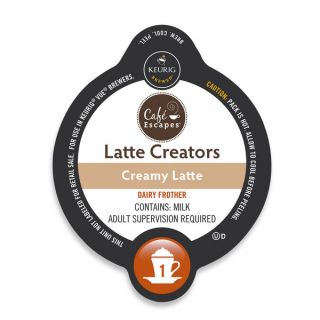 Cafe Escapes Latte Creator  Creamy Latte, K Cup Portion Pack for
