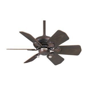 Casablanca Wailea 31 in Brushed Cocoa Outdoor Coastal/Nautical Downrod Mount Ceiling Fan (6 Blade)