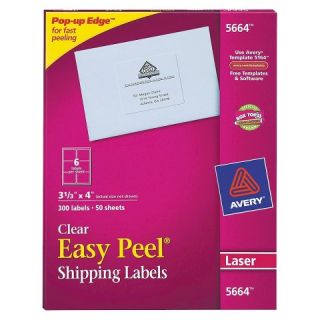 Avery® 3 1/3 x 4 Easy Peel Laser Mailing Labels   300 Per Box