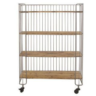 Metal/ wood Rolling Storage Shelf   16897870   Shopping