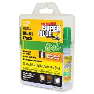 Super Glue 0.07 oz. Glue Gel (Six 12 Packs) 15185