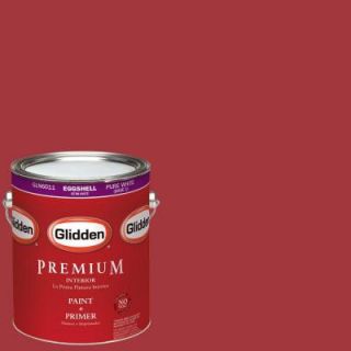 Glidden Premium 1 gal. #HDGR40D Rapture Red Eggshell Latex Interior Paint with Primer HDGR40DP 01E