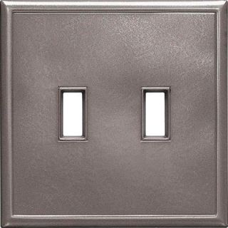 Hampton Bay 2 Toggle Screwless Wall Plate   Brushed Nickel SWP404 24